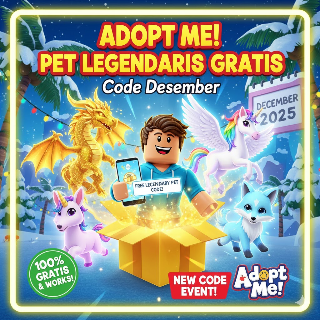Adopt Me Roblox: Code Pet Legendaris Gratis Desember 2025! Redeem Sekarang!