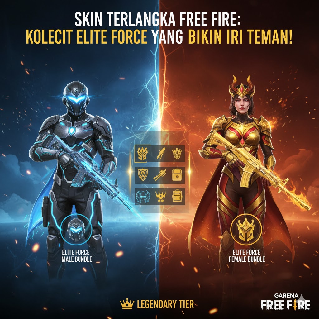 Skin Terlangka Free Fire: Koleksi Elite Force yang Bikin Iri Teman!