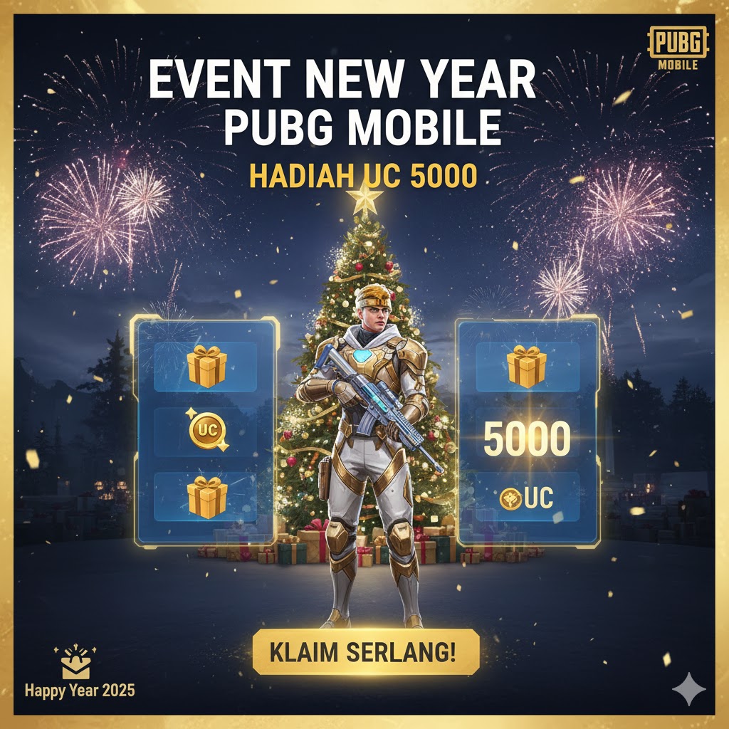 Event New Year PUBG Mobile: Hadiah UC 5000
