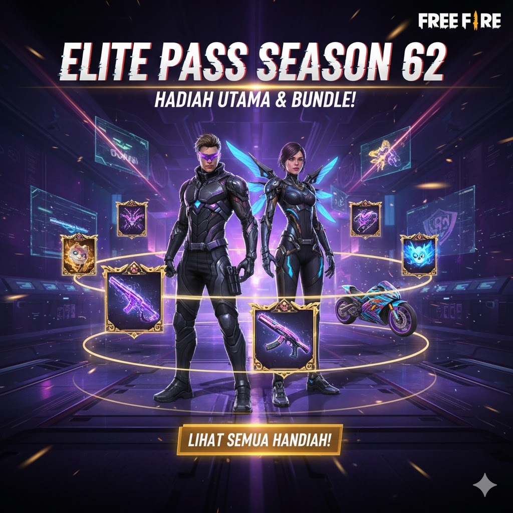 Free Fire Elite Pass Season 62: Hadiah Lengkap 2026!