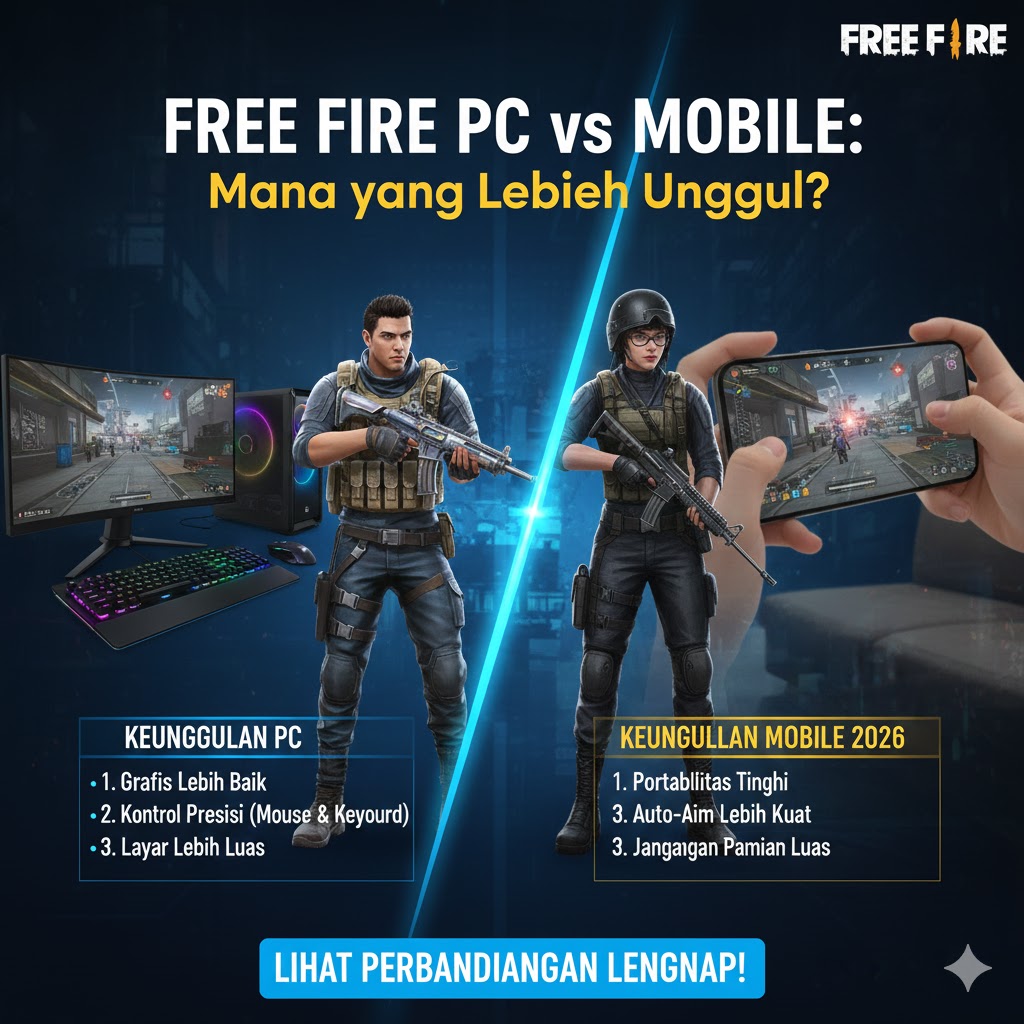 Free Fire PC vs Mobile: Mana yang Lebih Unggul 2026?