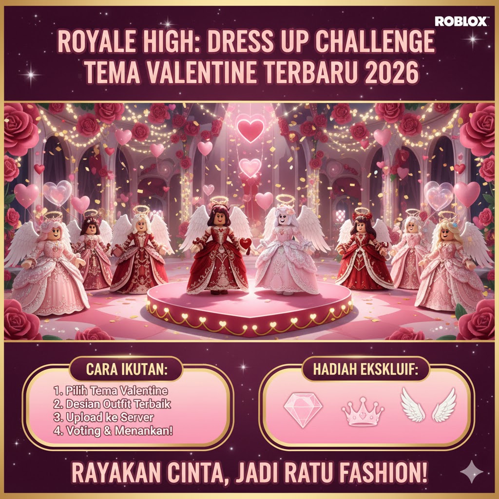 Royale High: Dress Up Challenge Tema Valentine Terbaru 2026