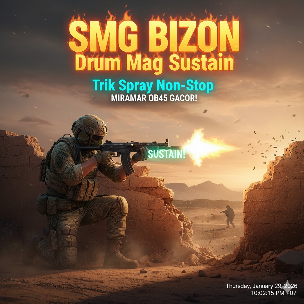 SMG Bizon Drum Mag Sustain PUBG: Trik Spray Non-Stop Erangel OB45 2026 Gacor!