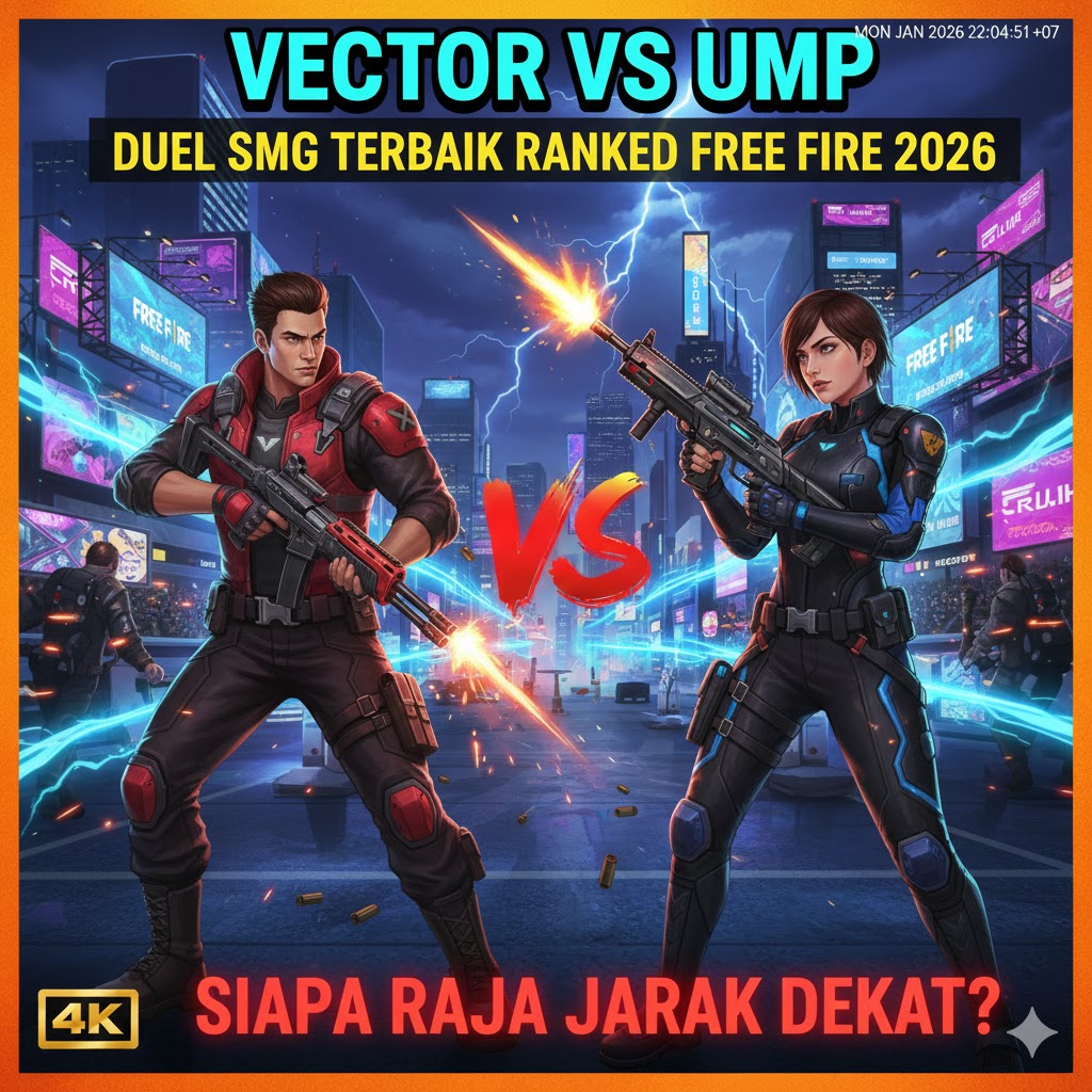 Vector vs UMP: Duel SMG Terbaik Ranked Free Fire 2026