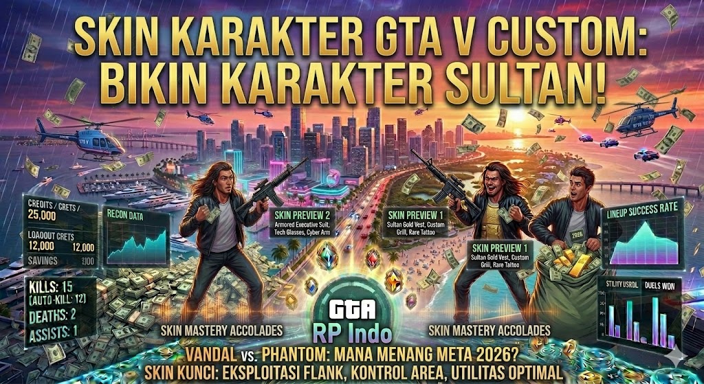 Skin Karakter GTA V Custom: Bikin Karakter Sultan!