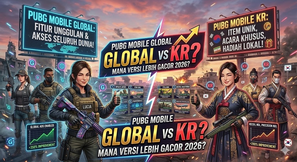 PUBG Mobile Global vs KR: Mana Versi Lebih Gacor 2026?